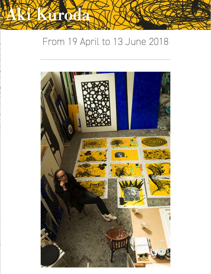 Page Internet. Hangar Art Center. Tentoonstelling Schilderkunst. Aki Kuroda (en Marcin Sobolev). 2018-04-19